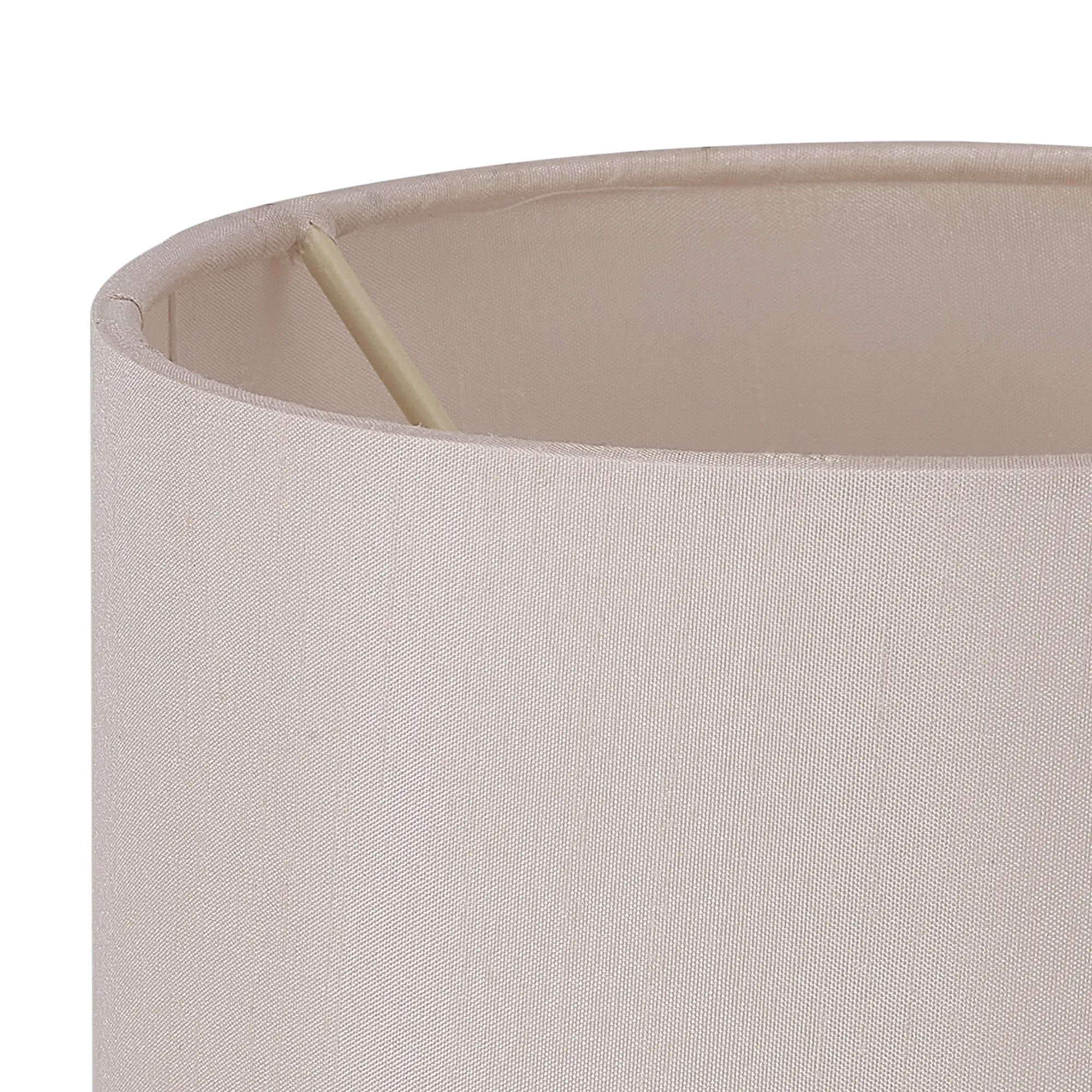 Serena 16cm Faux Silk Fabric Shade Nude Beige, Moonlight D0865  Deco Serena